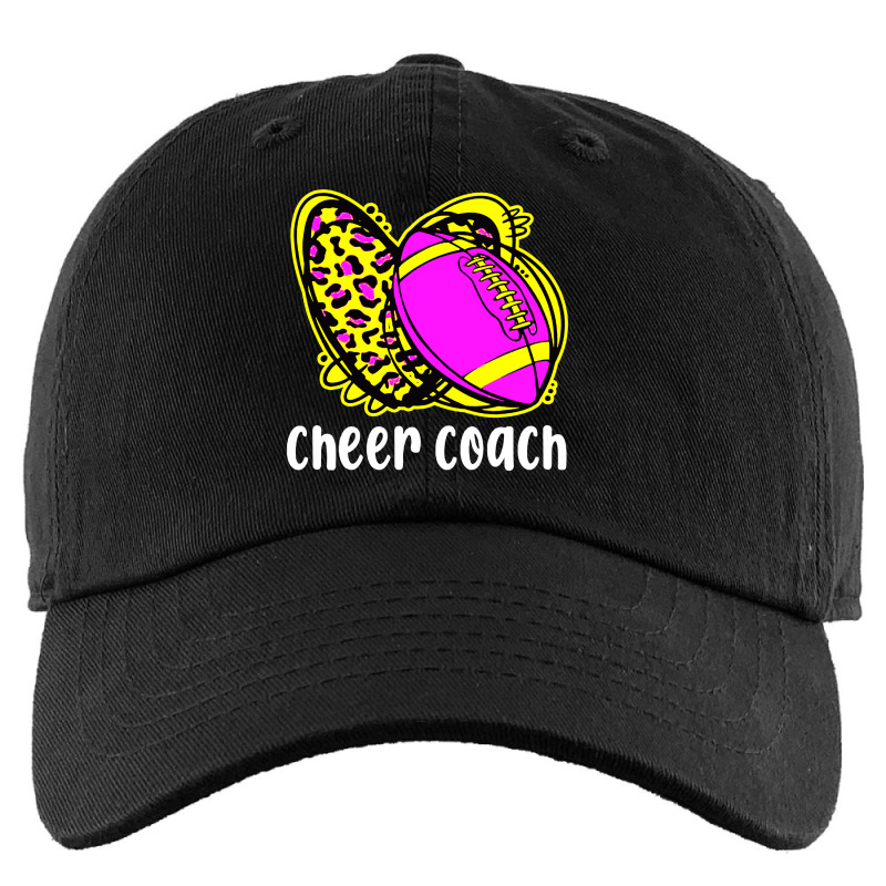 Cheer Coach Leopard Cheerleading Football Mom Kids Cap | Artistshot