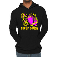 Cheer Coach Leopard Cheerleading Football Mom Lightweight Hoodie | Artistshot