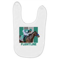 Flightline Horse Racing Thoroughbred Del Mar Santa Anita T Shirt Baby Bibs | Artistshot