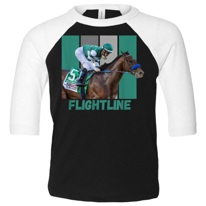 Flightline Horse Racing Thoroughbred Del Mar Santa Anita T Shirt Toddler 3/4 Sleeve Tee by cm-arts | Artistshot