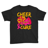 Cheer For Cure Pink Ribbon Awareness Women Youth Tee | Artistshot