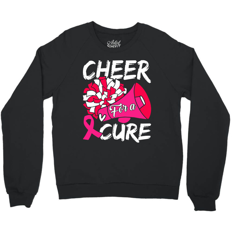 Cheer For Cure Pink Ribbon Awareness Women Crewneck Sweatshirt | Artistshot