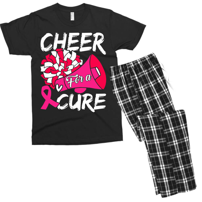 Cheer For Cure Pink Ribbon Awareness Women Men's T-shirt Pajama Set | Artistshot