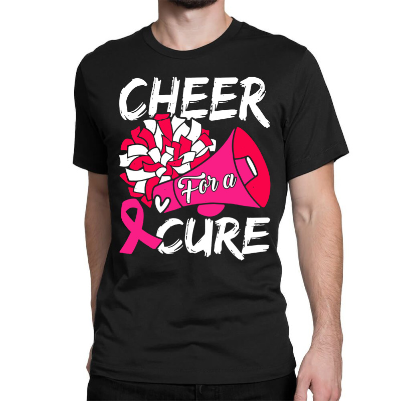 Cheer For Cure Pink Ribbon Awareness Women Classic T-shirt | Artistshot