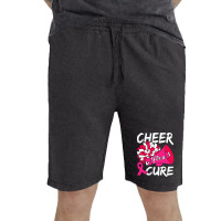 Cheer For Cure Pink Ribbon Awareness Women Vintage Short | Artistshot