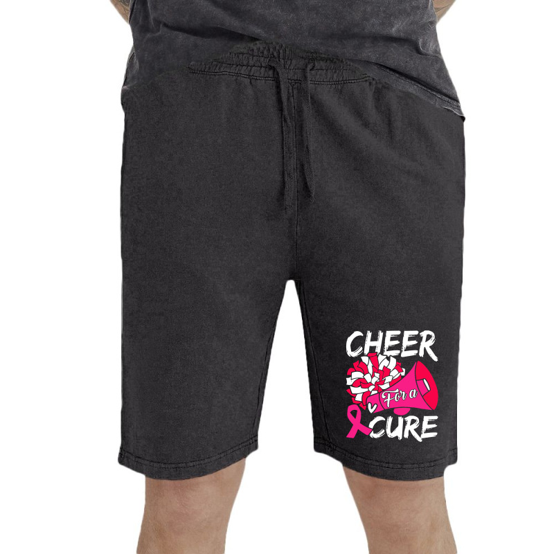 Cheer For Cure Pink Ribbon Awareness Women Vintage Short | Artistshot