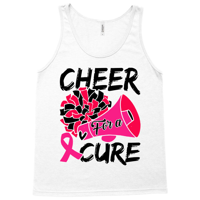 Cheer For Cure Pink Ribbon Awareness Women Tank Top | Artistshot