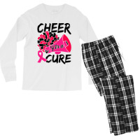 Cheer For Cure Pink Ribbon Awareness Women Men's Long Sleeve Pajama Set | Artistshot