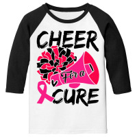 Cheer For Cure Pink Ribbon Awareness Women Youth 3/4 Sleeve | Artistshot