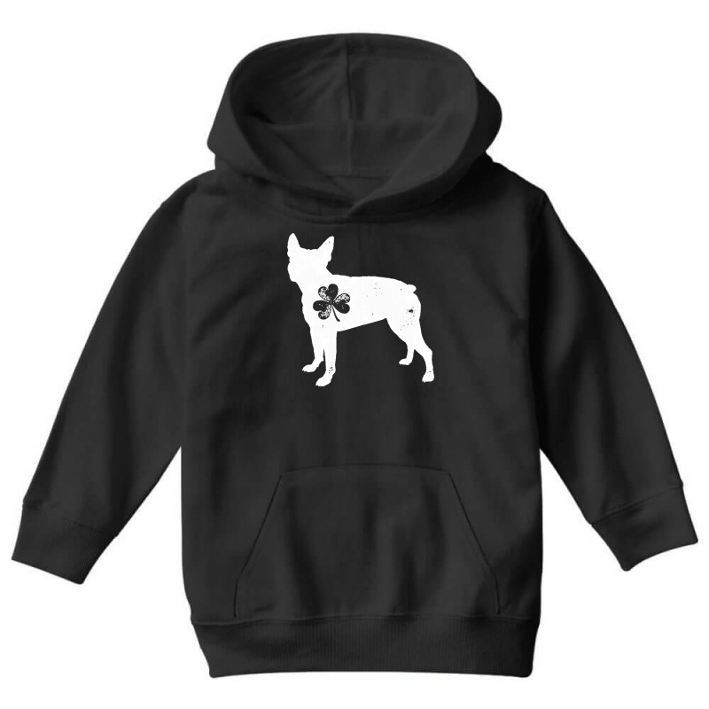 Boston Terrier T  Shirt St Patrick Day   Boston Terrier Shamrock T  Sh Youth Hoodie | Artistshot