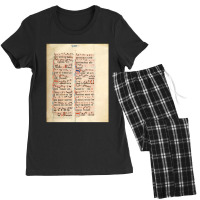 Medieval Illuminated Musical Notes Women's Pajamas Set | Artistshot