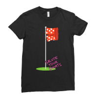 Salute Your Shorts Flag Pole Ladies Fitted T-shirt | Artistshot