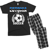 Estonia Soccer Fans Jersey   Proud Estonian Football Lovers T Shirt Men's T-shirt Pajama Set | Artistshot