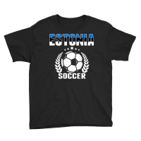 Estonia Soccer Fans Jersey   Proud Estonian Football Lovers T Shirt Youth Tee | Artistshot