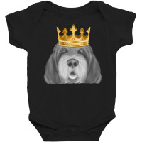 Otterhound Dog Wearing A Crown T Shirt Baby Bodysuit | Artistshot