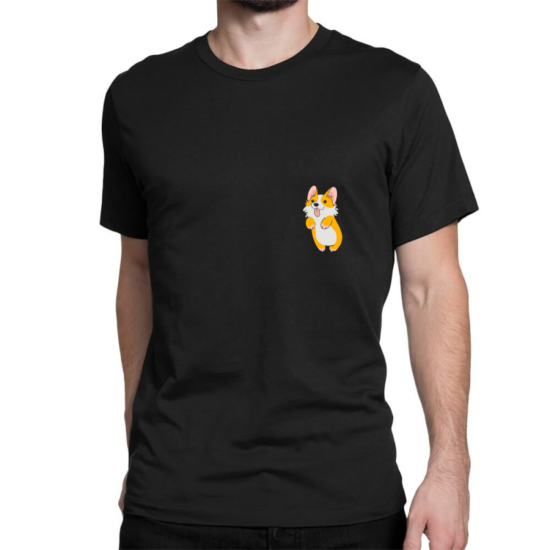 Cute Dog Caressing Me Classic T-shirt | Artistshot