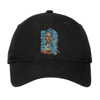 Warrior Woman With Blue Hair For Friend Adjustable Cap | Artistshot