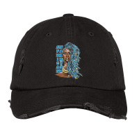 Warrior Woman With Blue Hair For Friend Vintage Cap | Artistshot