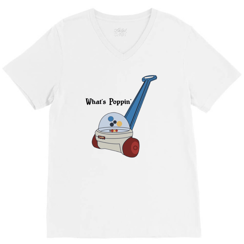 What's Poppin V-neck Tee | Artistshot