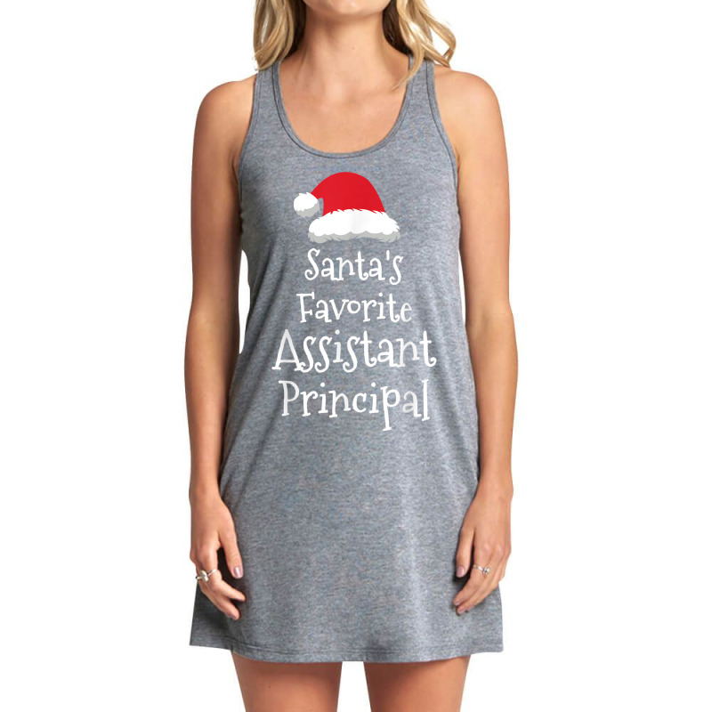 Santas Favorite Assistant Principal   Christmas Funny Gift Tank Dress by Uniform | Artistshot