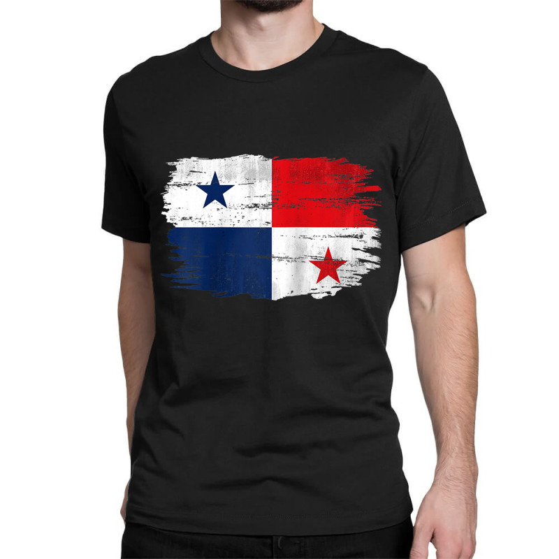 Vintage Panama Flag For Panamanian Gift Raglan Baseball Tee Classic T-shirt by cm-arts | Artistshot