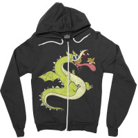 Cuphead Distressed Grim Matchstick Zipper Hoodie | Artistshot