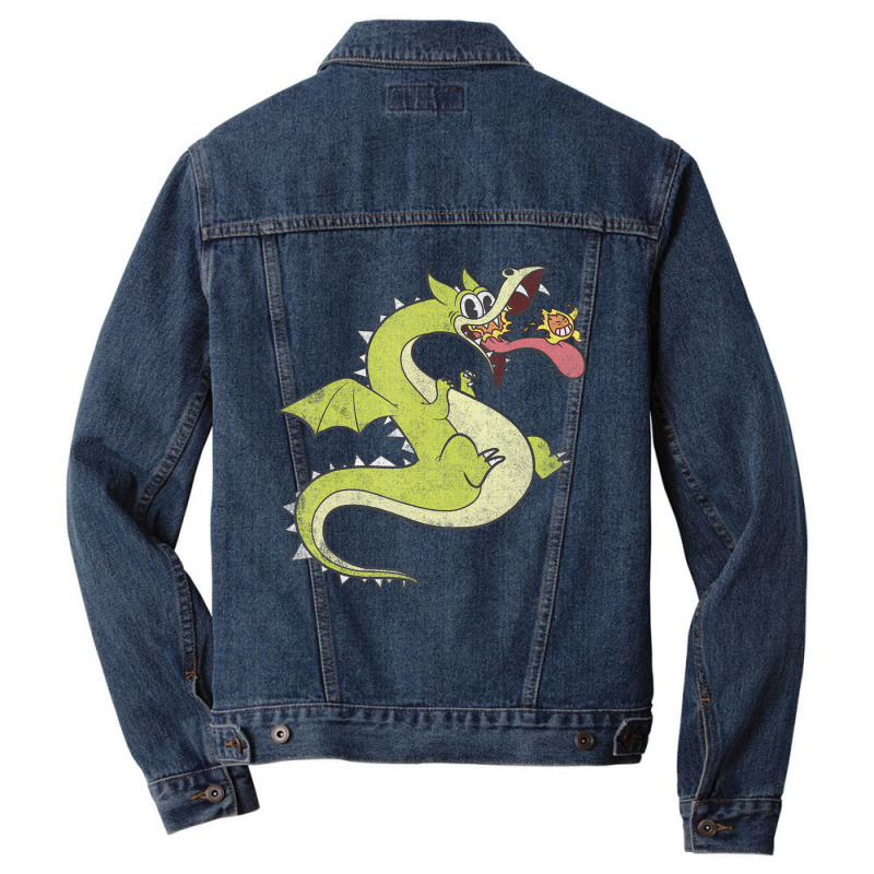 Cuphead Distressed Grim Matchstick Men Denim Jacket | Artistshot