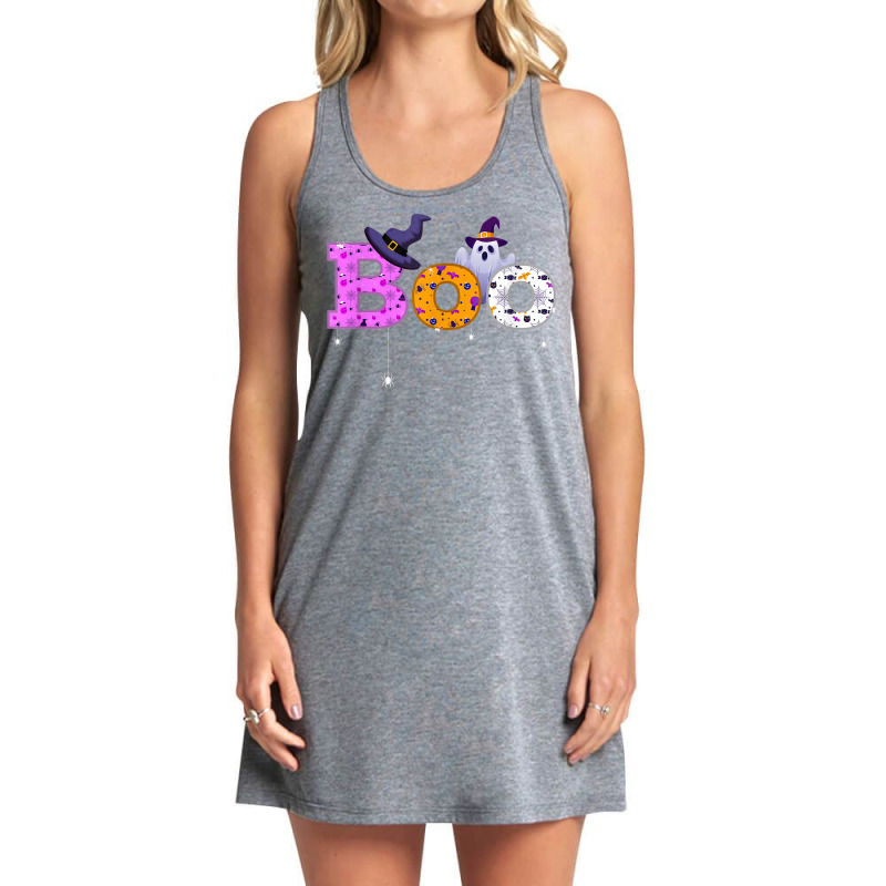 Boo Halloween Scary Witch Hat Ghosts Tank Dress by Queens | Artistshot