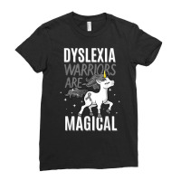 Dyslexia Magical Unicorn Learning Disability Dyslexic Alexia T Shirt Ladies Fitted T-shirt | Artistshot