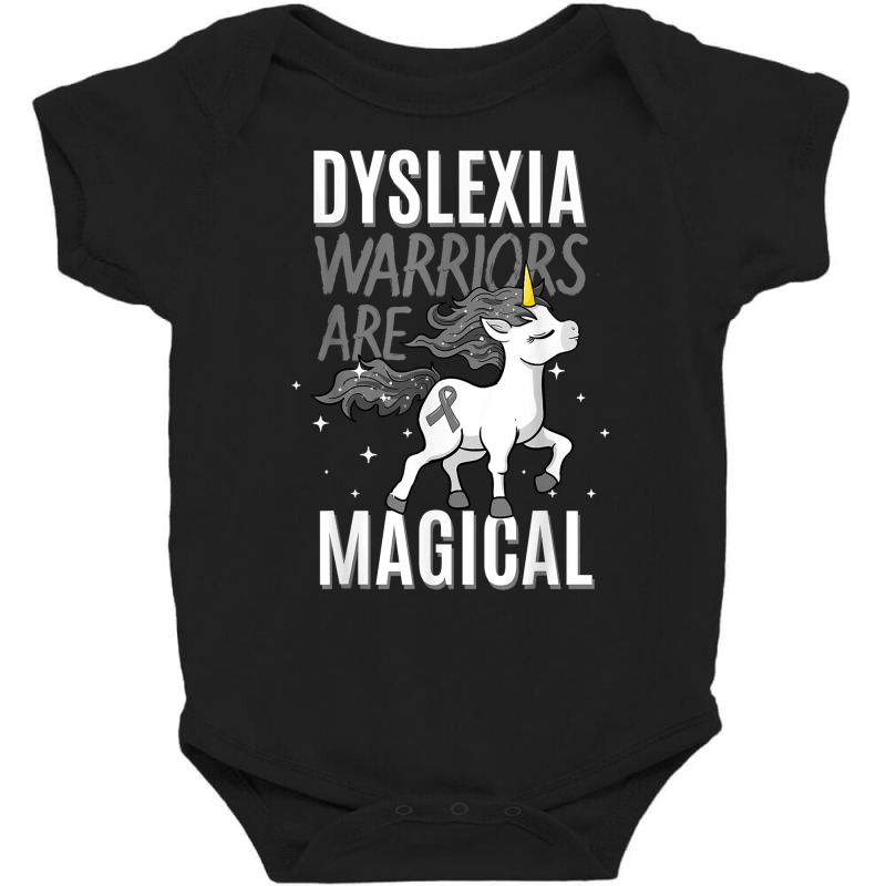 Dyslexia Magical Unicorn Learning Disability Dyslexic Alexia T Shirt Baby Bodysuit by cm-arts | Artistshot