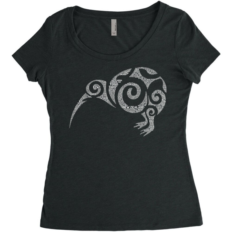 Kiwi New Zealand Slang Shirts For Maori Nz New Zealander T Shirt Women's Triblend Scoop T-shirt by cm-arts | Artistshot