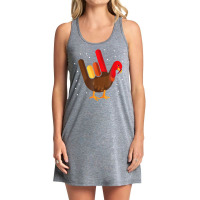 Funny Thanksgiving Sign Language I Love You Turkey Asl T Shirt Tank Dress | Artistshot