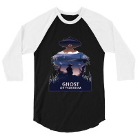 Decor Game Wall Art Custom Poster Ghost Of Tsushima 3/4 Sleeve Shirt | Artistshot