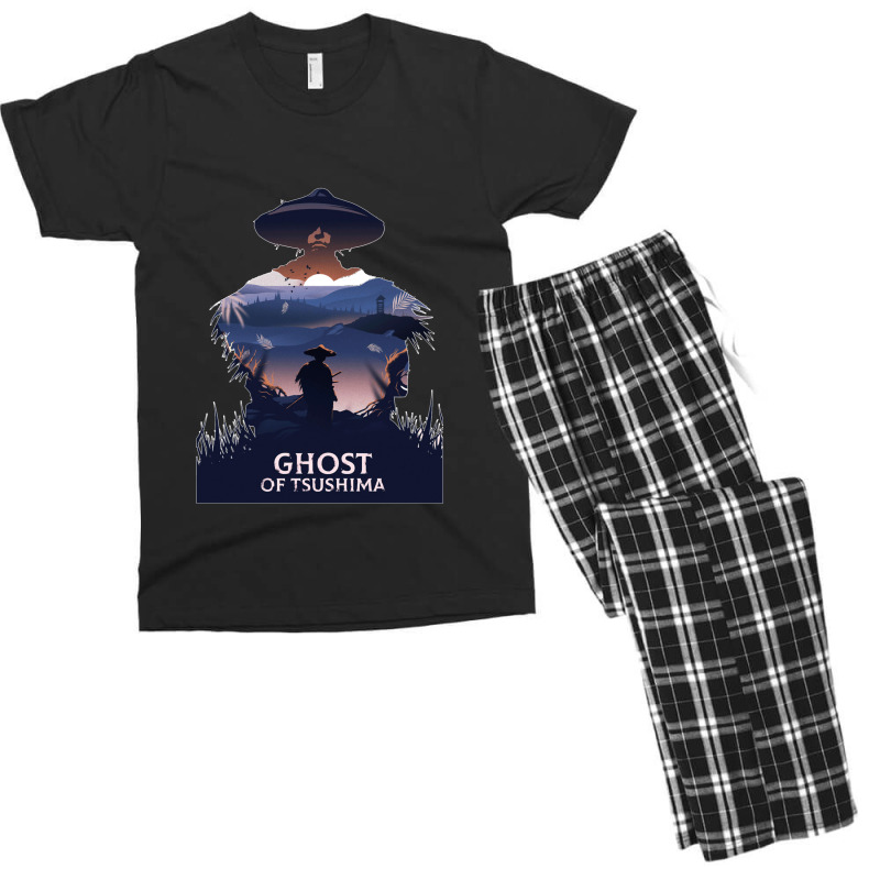 Decor Game Wall Art Custom Poster Ghost Of Tsushima Men's T-shirt Pajama Set by cm-arts | Artistshot