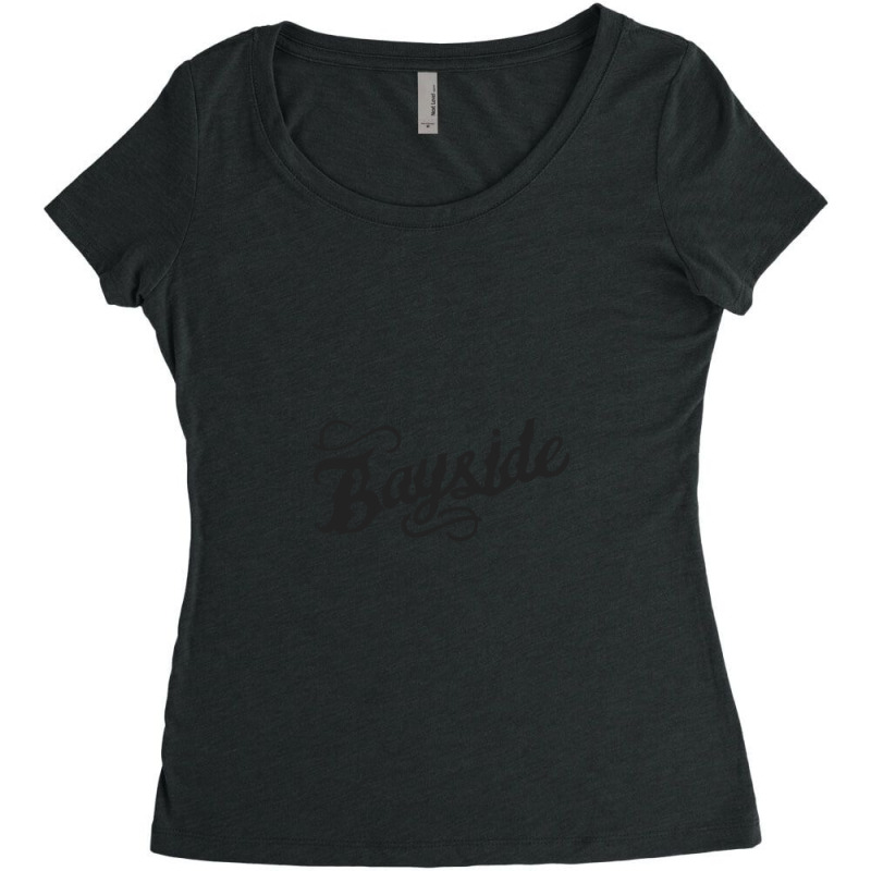 Bayside Black And White Women's Triblend Scoop T-shirt by WilliamStinnett | Artistshot