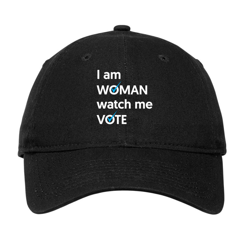 I Am Woman Watch Me Vote 2022 Blue Wave Vote Long Sleeve T Shirt Adjustable Cap by cm-arts | Artistshot