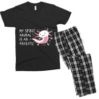 Cute Amphibian - My Spirit Animal Is An Axolotl-r7npy Men's T-shirt Pajama Set | Artistshot