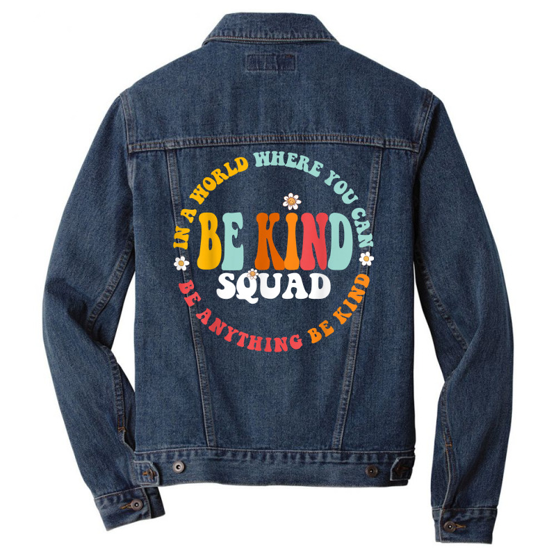 Matching Unity Day Orange Spanish Bilingual Be Kind Squad T Shirt Men Denim Jacket by cm-arts | Artistshot