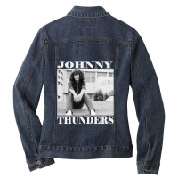 Black Johnny Thunders Classic Ladies Denim Jacket | Artistshot