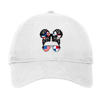 Half American Half Panamanian Girl Usa Panama Flag Patriot T Shirt Adjustable Cap | Artistshot