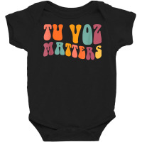 Tu Voz Matters Spanish Speech Language Pathologist Slp Slpa T Shirt Baby Bodysuit | Artistshot