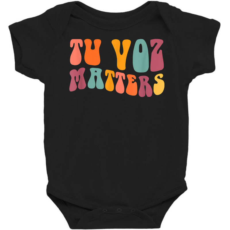 Tu Voz Matters Spanish Speech Language Pathologist Slp Slpa T Shirt Baby Bodysuit by cm-arts | Artistshot