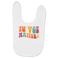 Tu Voz Matters Spanish Speech Language Pathologist Slp Slpa T Shirt Baby Bibs | Artistshot