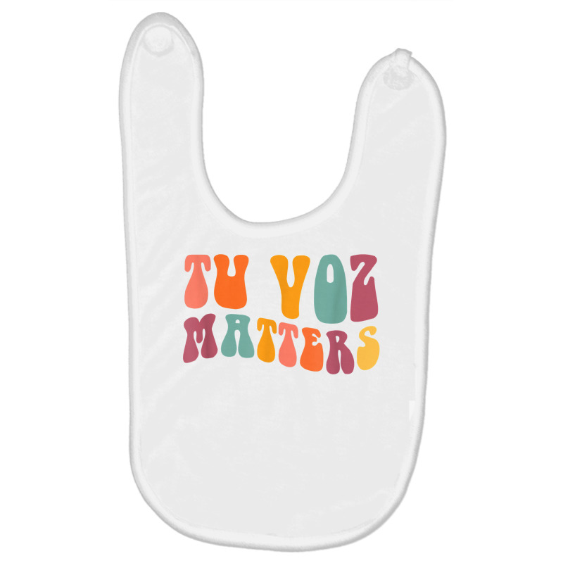 Tu Voz Matters Spanish Speech Language Pathologist Slp Slpa T Shirt Baby Bibs by cm-arts | Artistshot