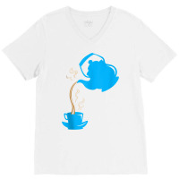 Tea Pot Aromatic Beverage Drinking Tea Drinker Tank Top V-neck Tee | Artistshot