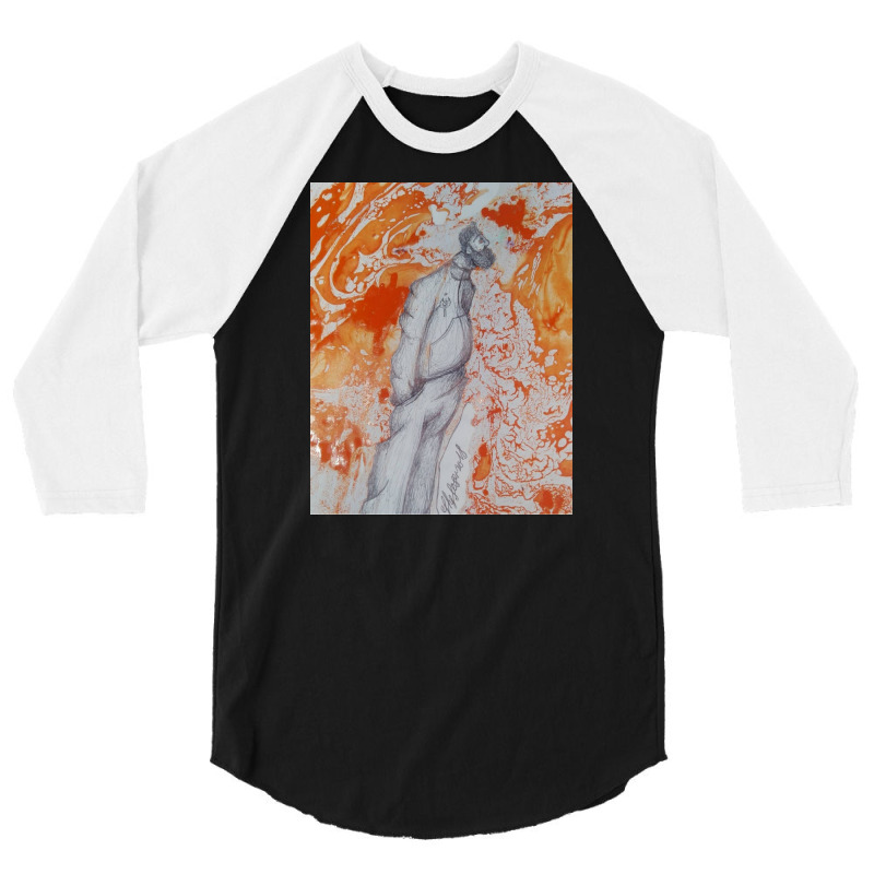 Enki Thinks About The World 3/4 Sleeve Shirt | Artistshot