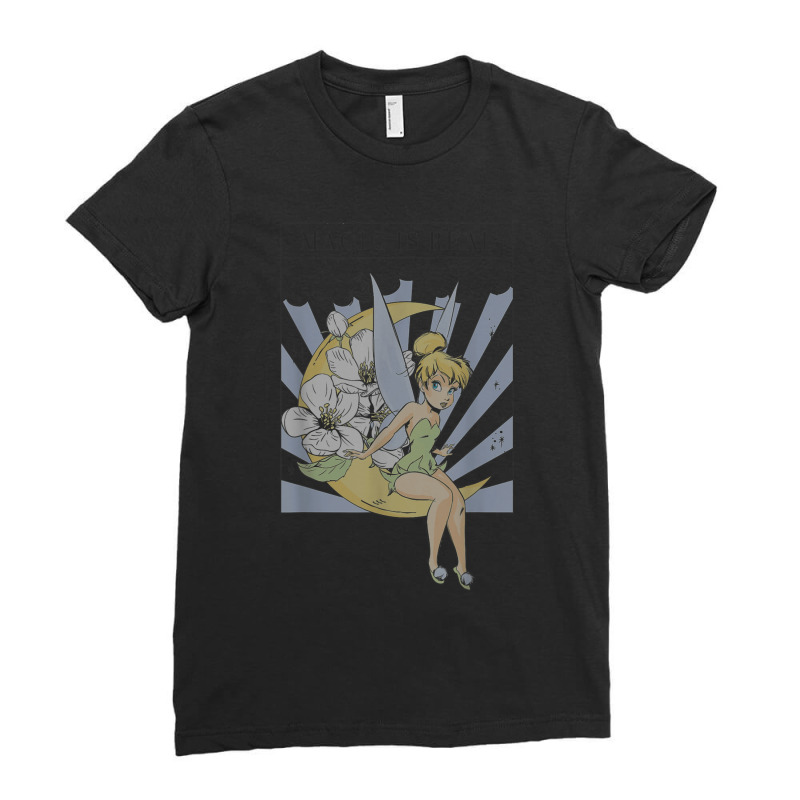 Tinker Bell Magic Is Real Poster Ladies Fitted T-Shirt by althubich | Artistshot