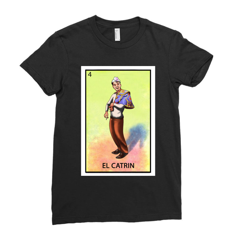 El Catrin Cantinflass Ladies Fitted T-Shirt by cm-arts | Artistshot