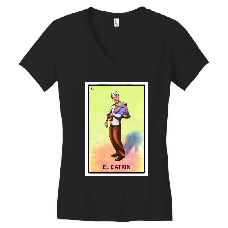 El Catrin Cantinflass Women's V-Neck T-Shirt by cm-arts | Artistshot