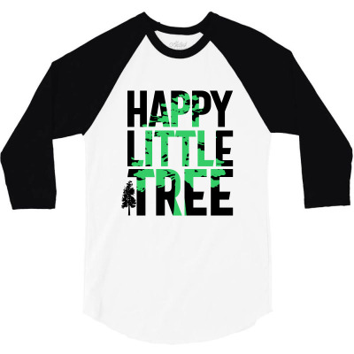 Happy Little Tree T-shirts 3/4 Sleeve Shirt Designed By Cidolopez